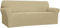 Easy-Going Stretch 4 Seater Oversized Sofa Couch Cover Beige by Easy-Going
