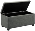 Amazon Basics Upholstered Storage Ottoman Bench by AmazonBasics