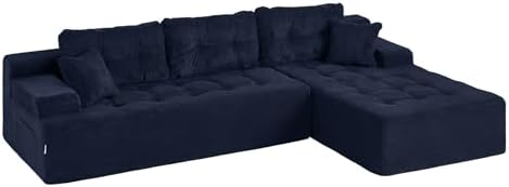 Hobestluk Boneless Couches Modular Sectional Sofa L-Shape Oversized Chaise - Image 3
