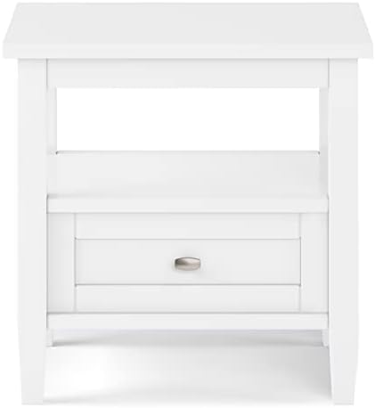 SIMPLIHOME Warm Shaker 20" Wide End Tables in White - Image 2