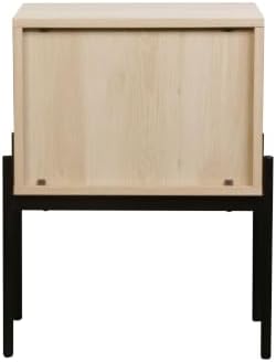 Nathan James Andrew End, Bedside or Side Table in Matte Light Oak Finish - Image 3
