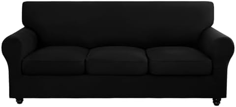 SearchI Stretch Sofa Cover Couch Cover, 4 Pieces Sofa Slipcover by SearchI