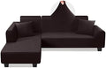 KinCam Sectional Couch Covers Stretch L Shape Sofa Covers by KinCam