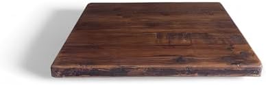 Rustic Reclaimed Wood Dining Table Top, Dark Brown Matte Finish, - Image 2
