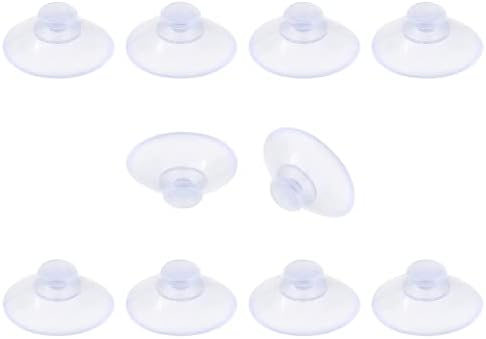 10 Pack 20mm Clear PVC Suction Cups by Qjaiune