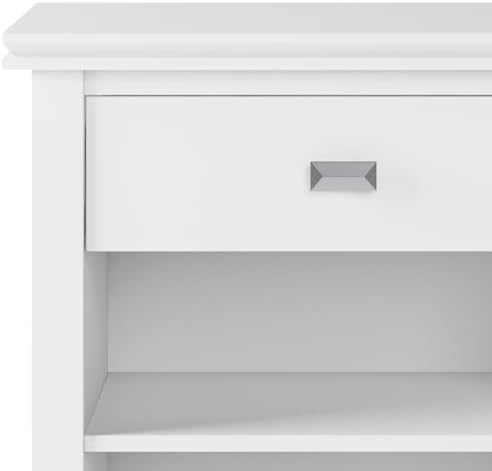 SIMPLIHOME Artisan 24" Wide Bedside Nightstands in White - Image 6