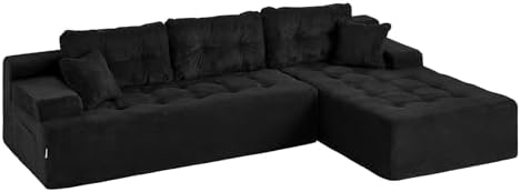 Hobestluk Boneless Couches Modular Sectional Sofa L-Shape Oversized Chaise - Image 3
