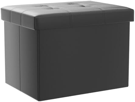 AmasSmile Ottoman with Storage, Folding Chest - Image 4