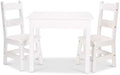 Melissa & Doug Solid Wood Table and 2 Chairs Playroom Furniture by Unknown