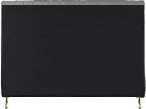 Meridian Furniture ZaraGrey-K Zara Collection Modern | Contemporary Velvet - Image 6