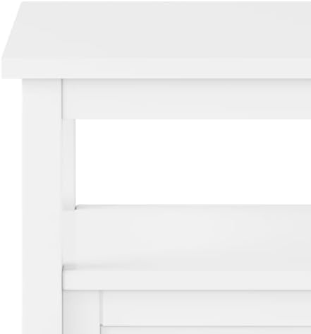 SIMPLIHOME Warm Shaker 20" Wide End Tables in White - Image 4