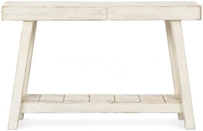Aztec A-Frame Console; 46L x 10D x 28H Reclaimed Wood Table by DougandCristyDesigns