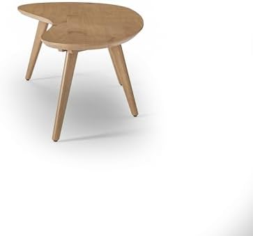 Camaflexi Mid Century Modern Abstract Shaped Coffee Table/Wood/Light Oak Finish - Image 4