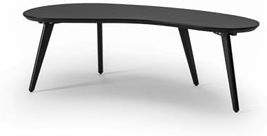Camaflexi Mid Century Modern Abstract Shaped Coffee Table/Wood/Black Finish by Camaflexi