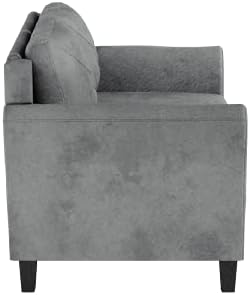 Lifestyle Solutions Grayson Loveseat, Dark Grey - Image 5