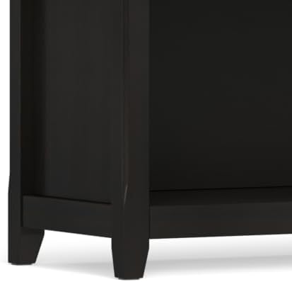 SIMPLIHOME Amherst 30" Tall Solid Wood 4-Shelf Bookcase in Hickory Brown - Image 7