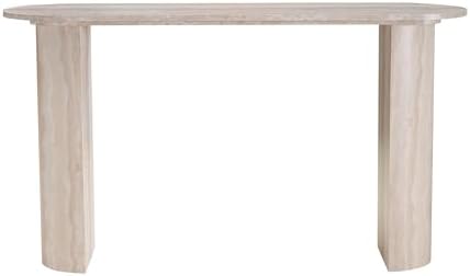 55.12" Faux Marble Pattern Entryway Table - Image 6