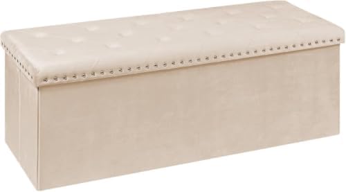 PINPLUS Folding Storage Ottoman Bench by PINPLUS