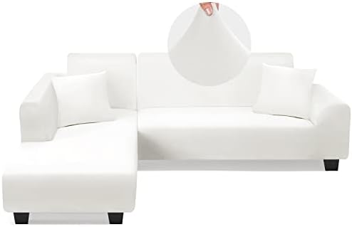 KinCam Sectional Couch Covers Stretch L Shape Sofa Covers by KinCam