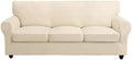 SearchI Stretch Sofa Cover Couch Cover, 4 Pieces Sofa Slipcover by SearchI