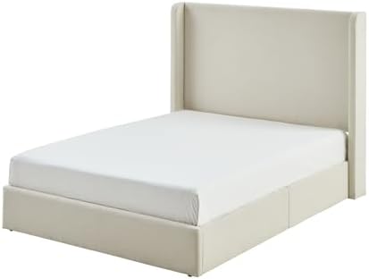King Boucle Bed Frame with 52.3" Tall Headboard - Image 3