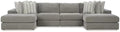 Signature Design by Ashley Modular Double Chaise Sectional, Ash Gray by Unknown