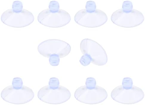 10 Pack 18mm Clear PVC Suction Cups by Qjaiune