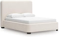 Signature Design by Ashley Upholstered Queen Bed Frame, Tall Headboard by Unknown