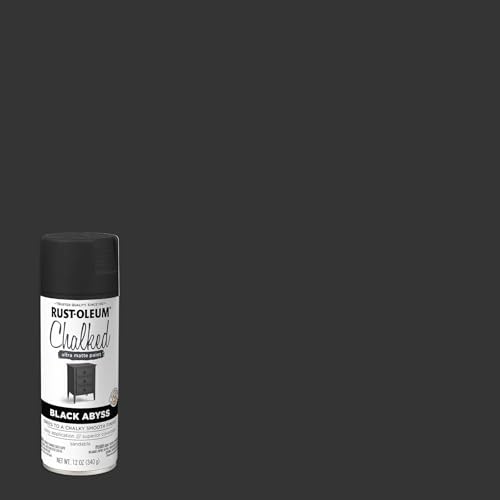 Rust-Oleum Chalked Ultra Matte Black Abyss Spray Paint - Image 2