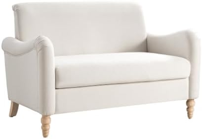 HULALA HOME 50.5" Farmhouse Loveseat Sofa, 2 Seater Sofa - Image 7