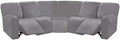 ULTICOR 7-Piece L Shape Sectional Recliner Sofa Covers, Velvet Stretch by ULTICOR