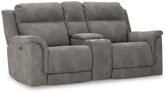 Signature Design by Ashley Power Reclining Loveseat Sofa by Unknown