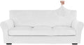 XINEAGE 4-Piece Velvet Sofa Cover, Couch Covers by XINEAGE