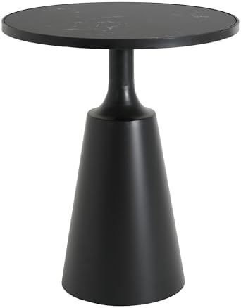 Merax 20" Modern Round Iron Side Table - Image 5
