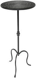 Metal Round Side Table, Modern Accent Small Drink Table, Coffee Martini Table by REMENNA