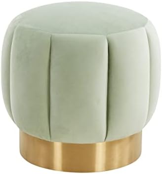 SAFAVIEH Couture Home Maxine Mint Green Velvet Channel Tufted Living Room by Unknown