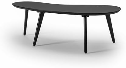 Camaflexi Mid Century Modern Abstract Shaped Coffee Table/Wood/Black Finish - Image 4