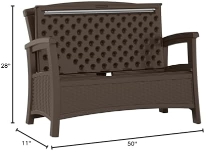 Suncast Outdoor Wicker Love Seat - Image 3