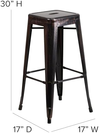 Flash Furniture 30 in Metal Barstool - Image 3