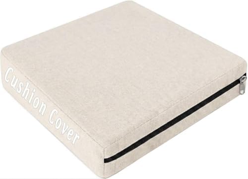 Reversible Linen Chair Cushion Covers by Unknown