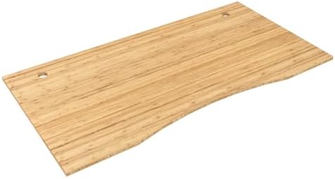 FLEXISPOT 72"x30" Curved Natural Bamboo Tabletop by Unknown