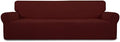 Easy-Going Stretch 4 Seater Oversized Sofa Couch Cover Wine by Easy-Going
