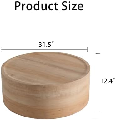 JUSTONE 31.5" Round Coffee Table - Image 2