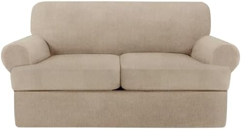 T Cushion Loveseat Slipcover 3 Pieces Sofa Covers by Jcones