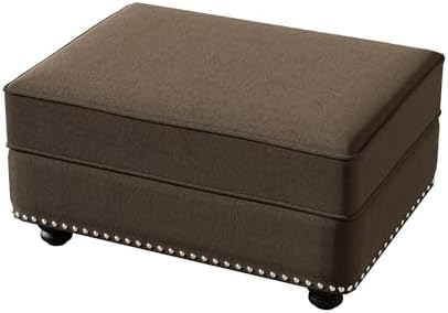 31.5" Velvet Ottoman for Modular Sofa Set, Upholstered Footrest Bench - Image 6