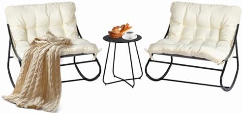 VINGLI Rocking Patio Chairs Set of 2 by VINGLI