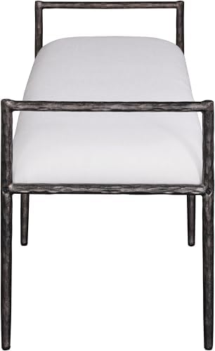 Meridian Furniture 22051Cream Axis Collection Modern | Contemporary Bench - Image 5