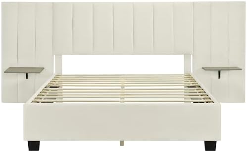 Queen Size Upholstered Bed Frame - Image 4