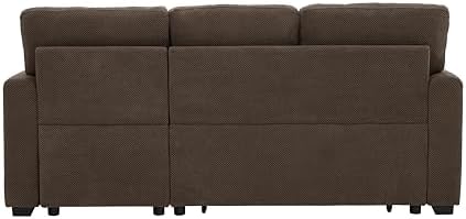 Eafurn Tufted Sectional Sleeper Sofa Pull Out Couch Bed - Image 6
