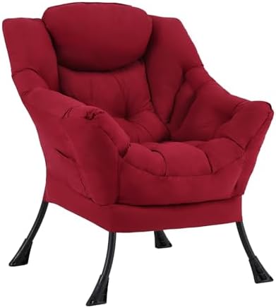 Furlide Lazy Chair with Ottoman, Soft Comfy Chair by Furlide